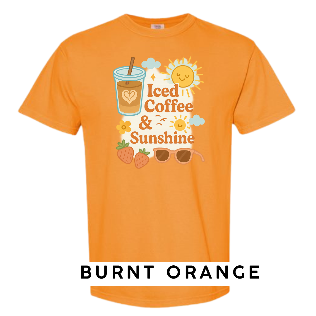 Iced Coffee & Sunshine Graphic T-Shirt