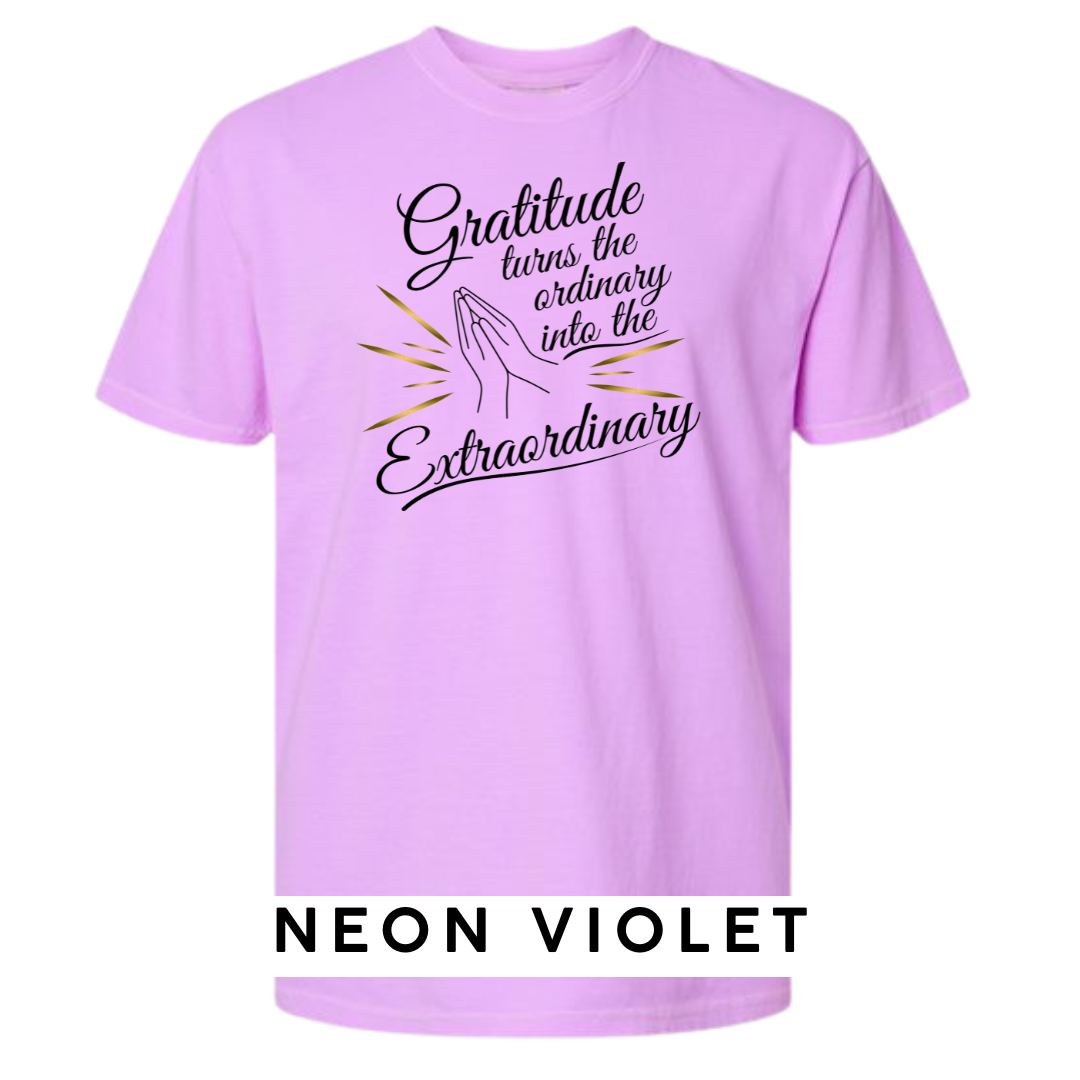 Gratitude Turns the Ordinary to Extraordinary Graphic T-Shirt