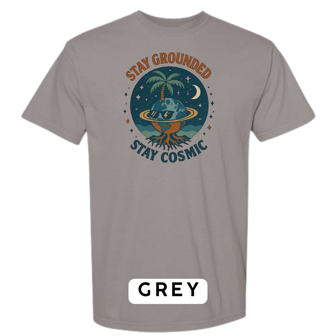 Stay Grounded Stay Cosmic Graphic T-Shirt