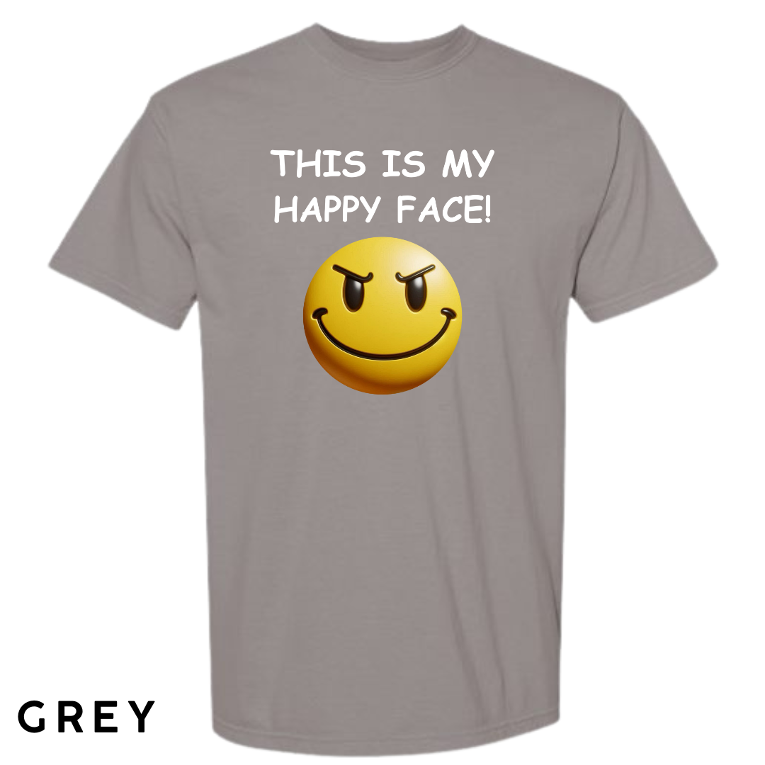 This Is My Happy Face Graphic T-Shirt