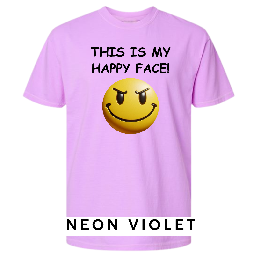 This Is My Happy Face Graphic T-Shirt