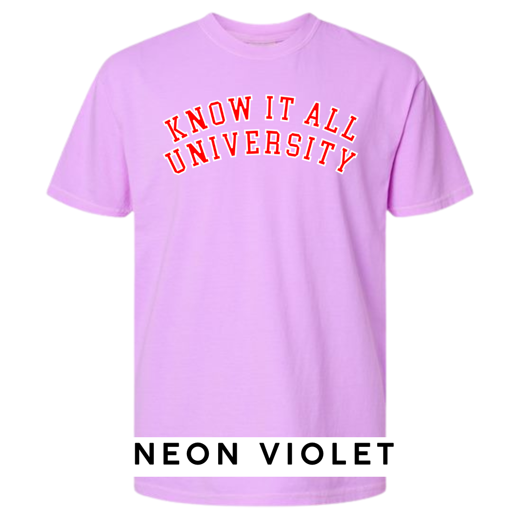 Know It All University Graphic T-Shirt
