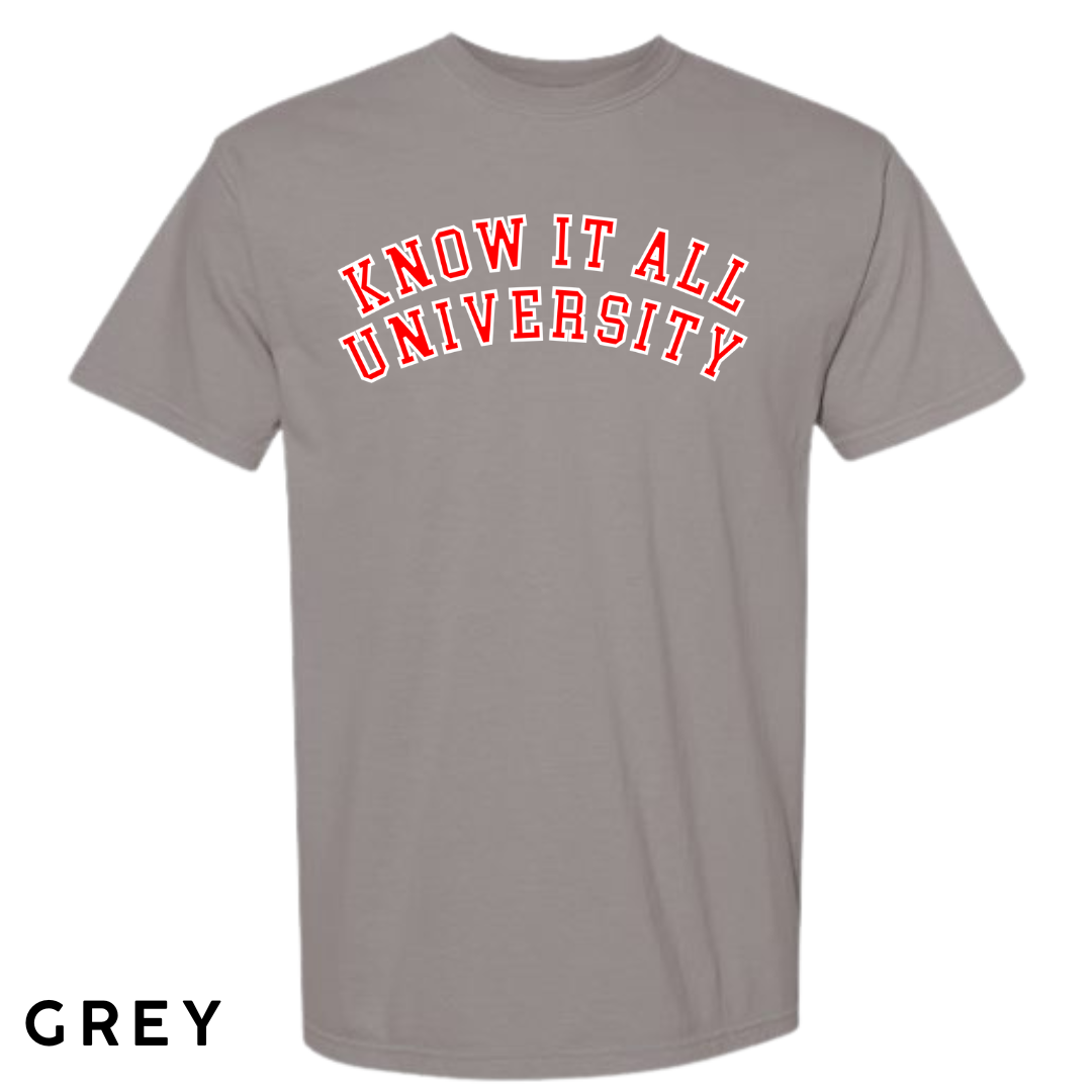 Know It All University Graphic T-Shirt