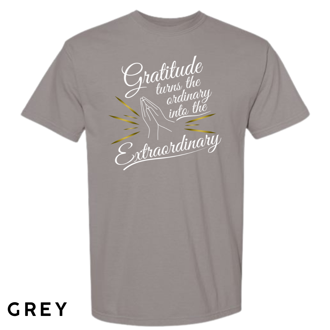 Gratitude Turns the Ordinary to Extraordinary Graphic T-Shirt
