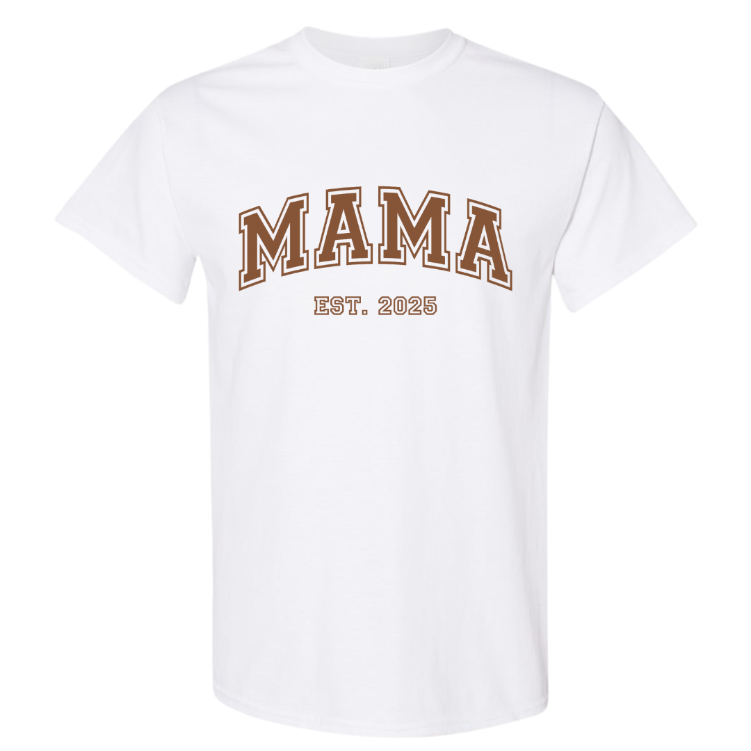 Mama Est. 2025 Customizable Graphic T-Shirt