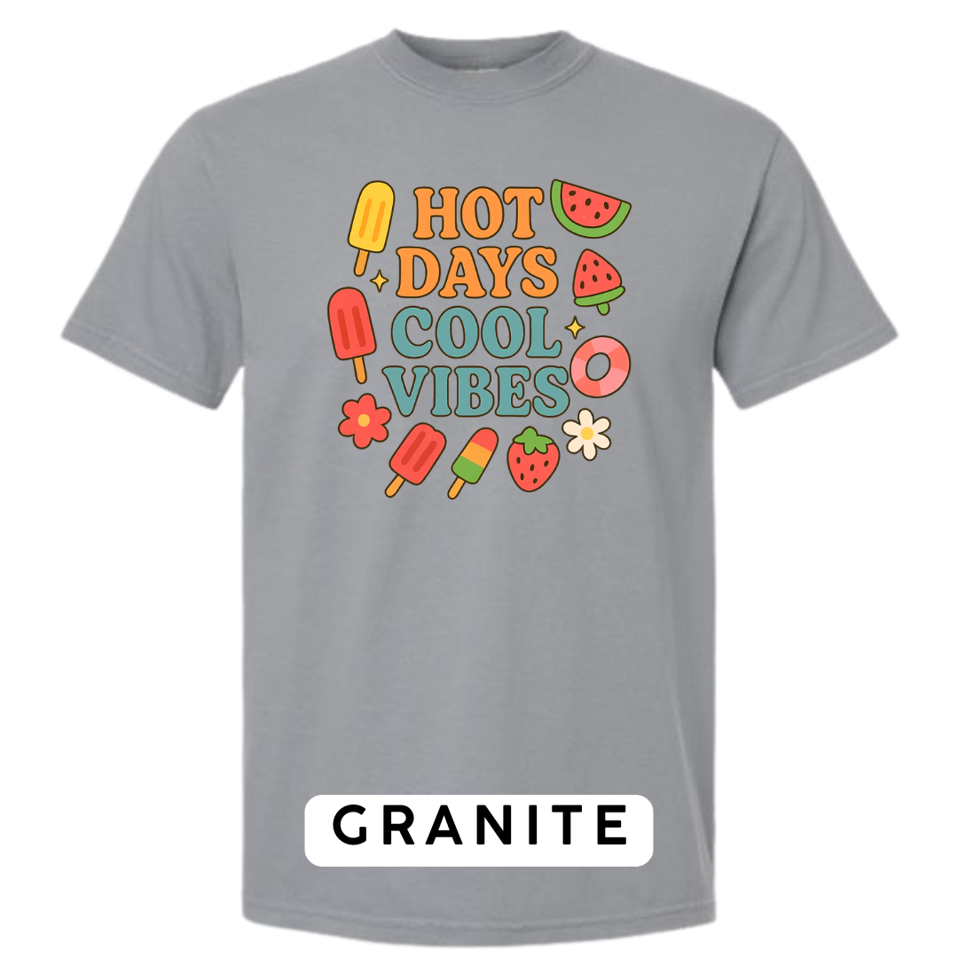 Hot Days Cool Vibes Graphic T-Shirt