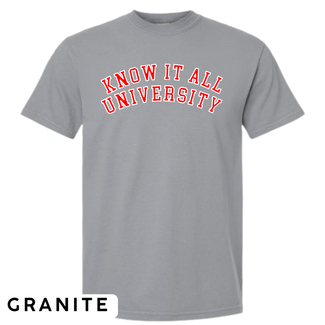 Know It All University Graphic T-Shirt