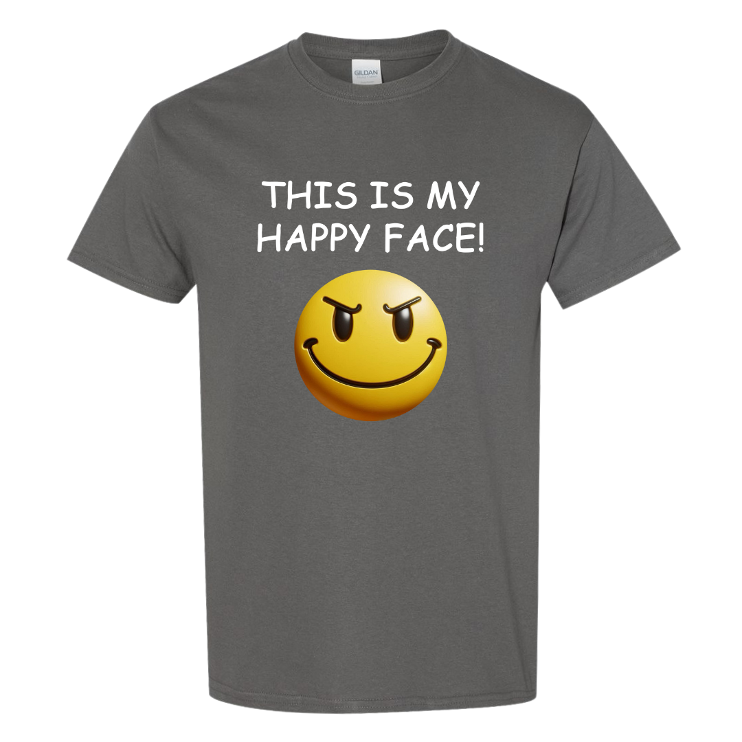 This Is My Happy Face Graphic T-Shirt