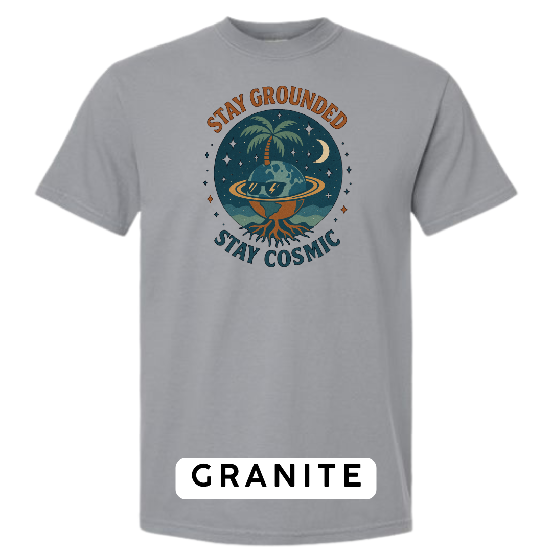 Stay Grounded Stay Cosmic Graphic T-Shirt