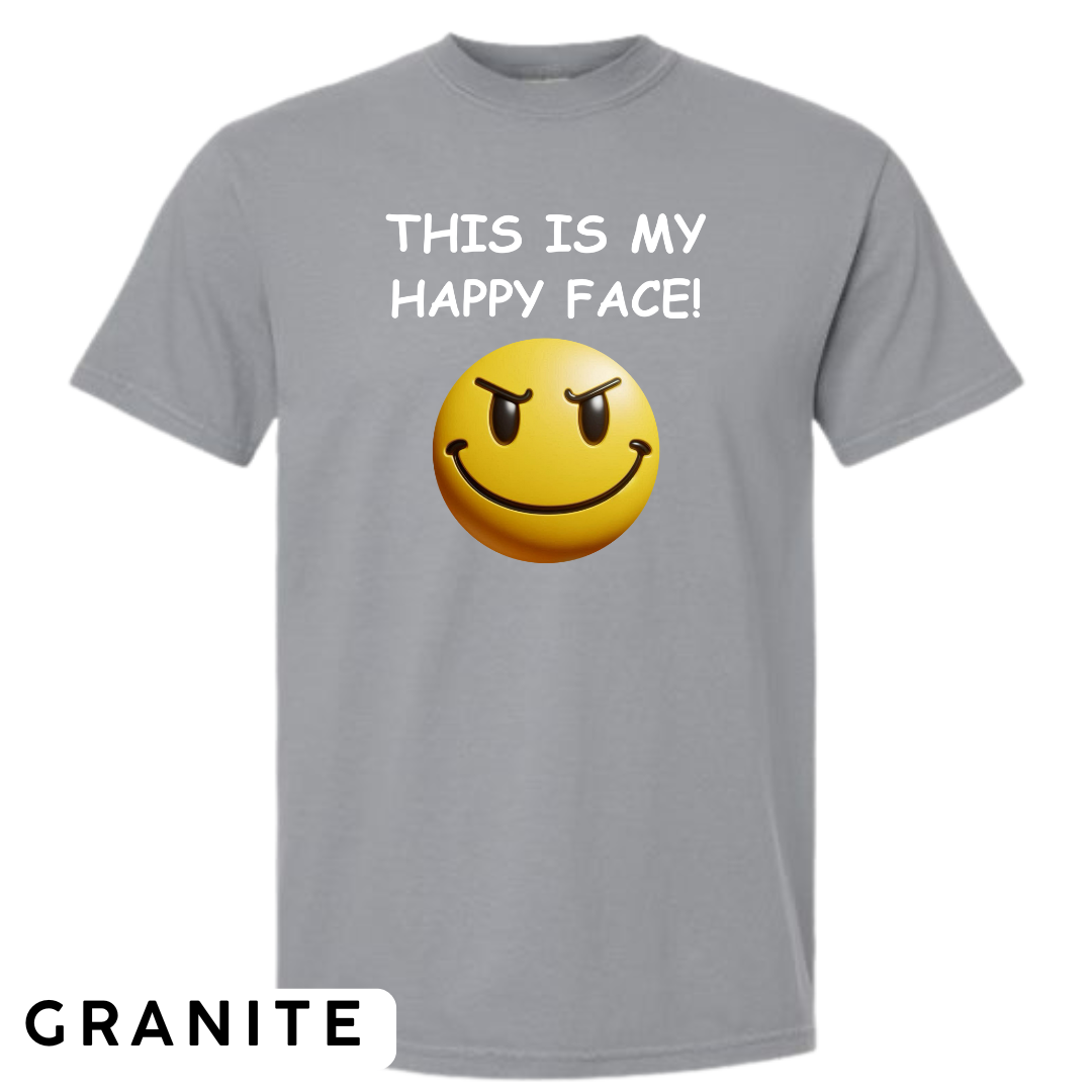 This Is My Happy Face Graphic T-Shirt