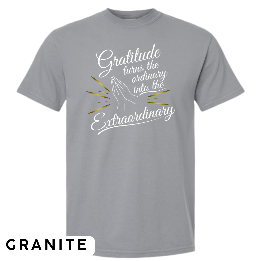 Gratitude Turns the Ordinary to Extraordinary Graphic T-Shirt