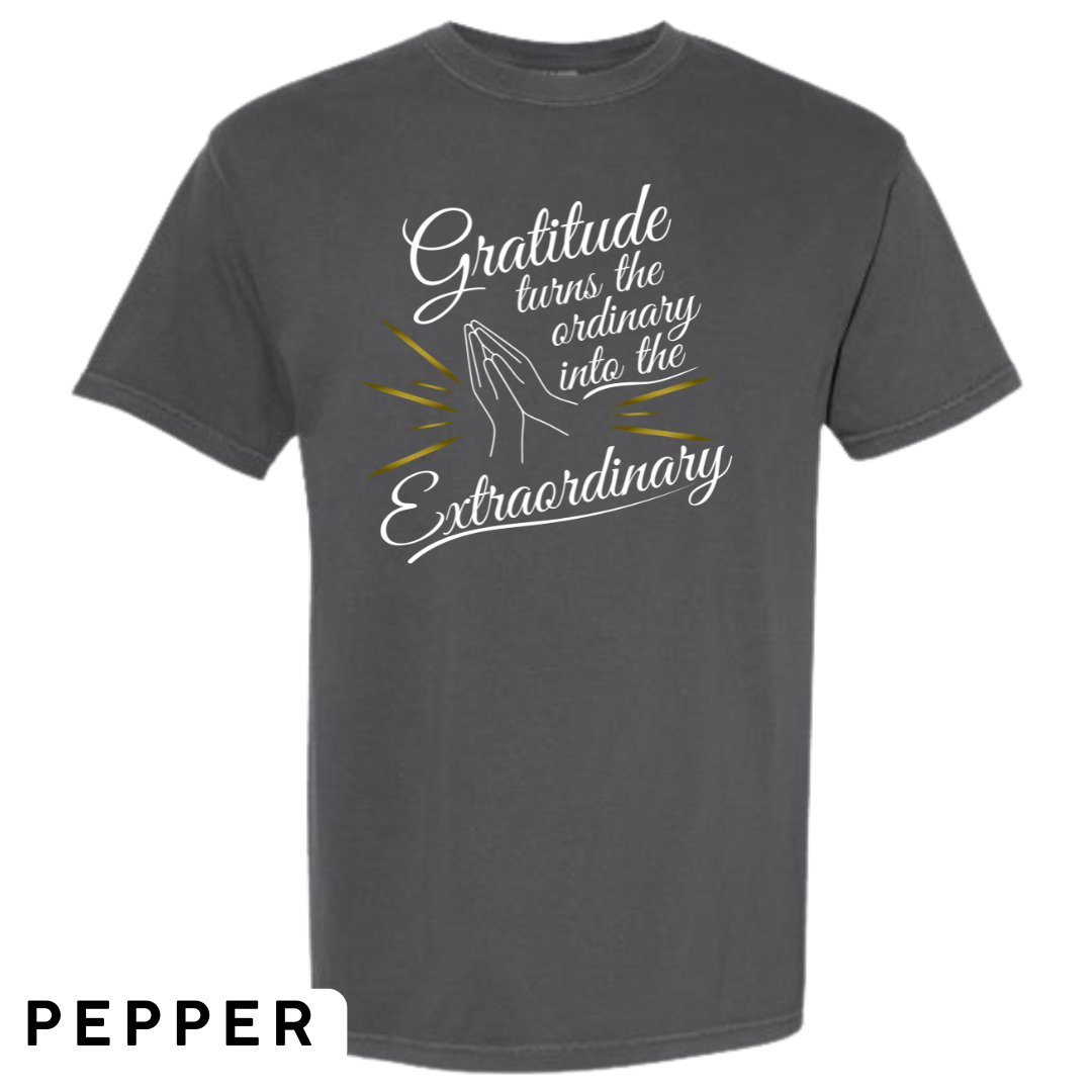 Gratitude Turns the Ordinary to Extraordinary Graphic T-Shirt