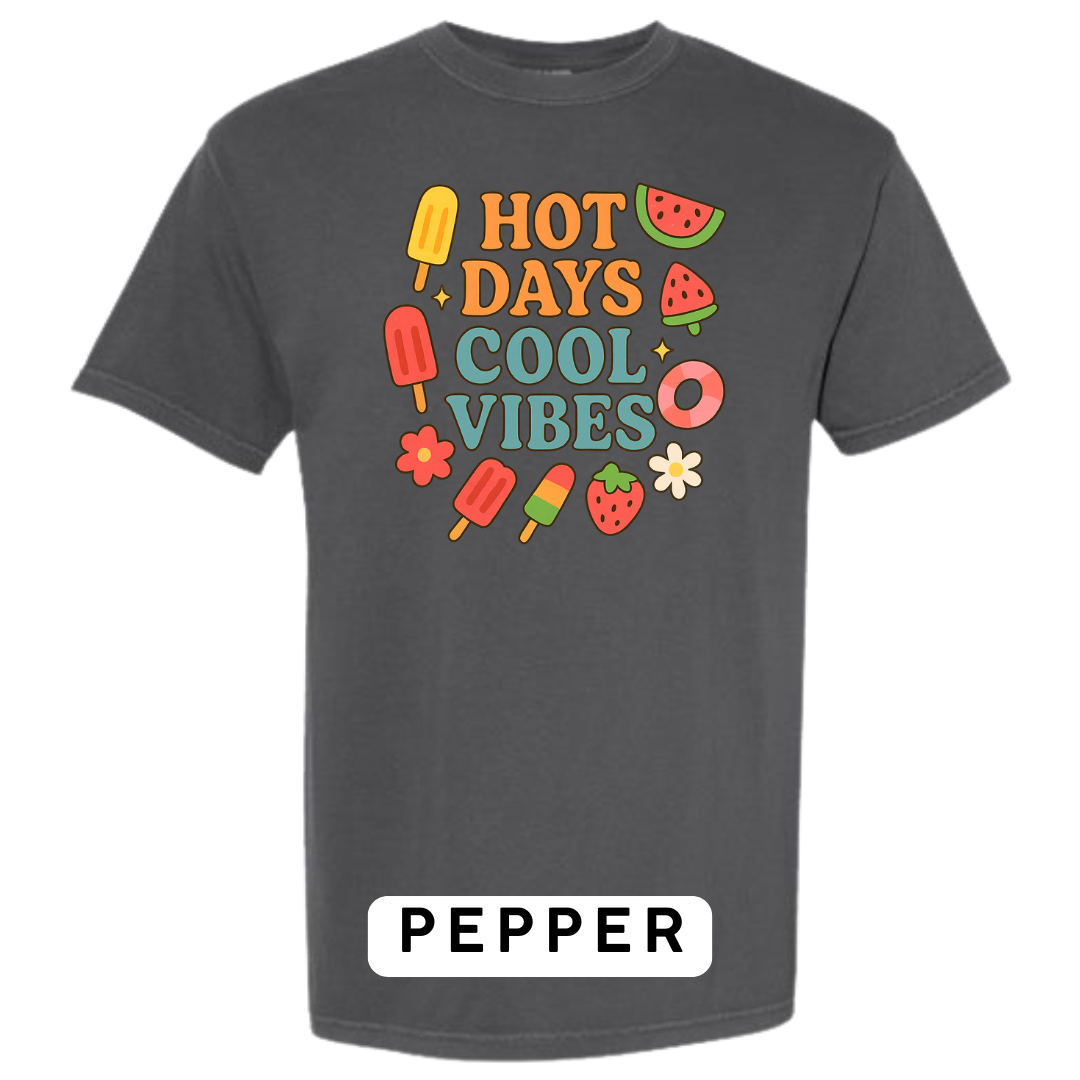 Hot Days Cool Vibes Graphic T-Shirt