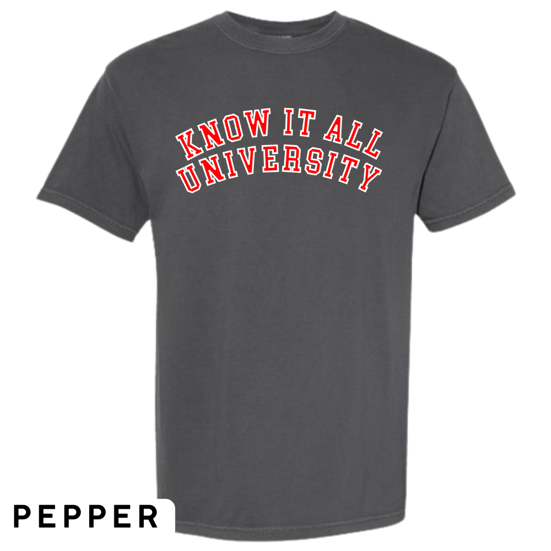 Know It All University Graphic T-Shirt