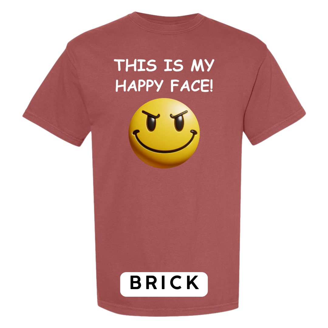 This Is My Happy Face Graphic T-Shirt