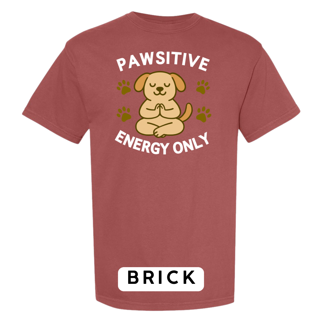 Pawsitive Energy Only Graphic T-Shirt