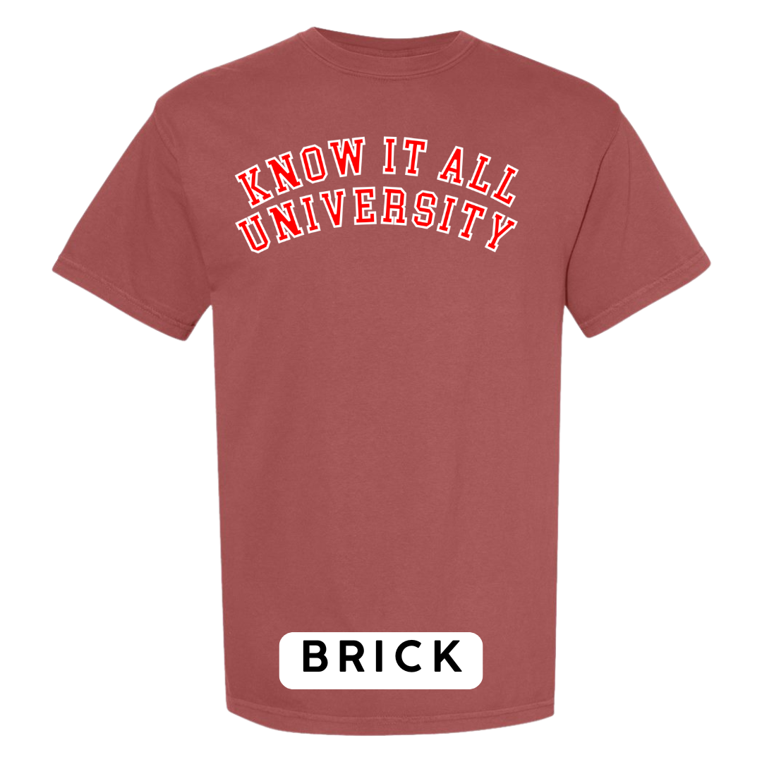 Know It All University Graphic T-Shirt