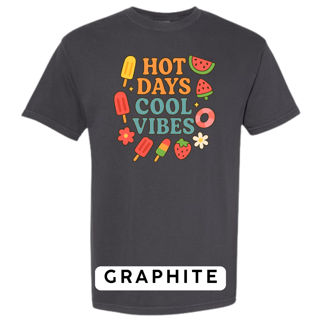 Hot Days Cool Vibes Graphic T-Shirt
