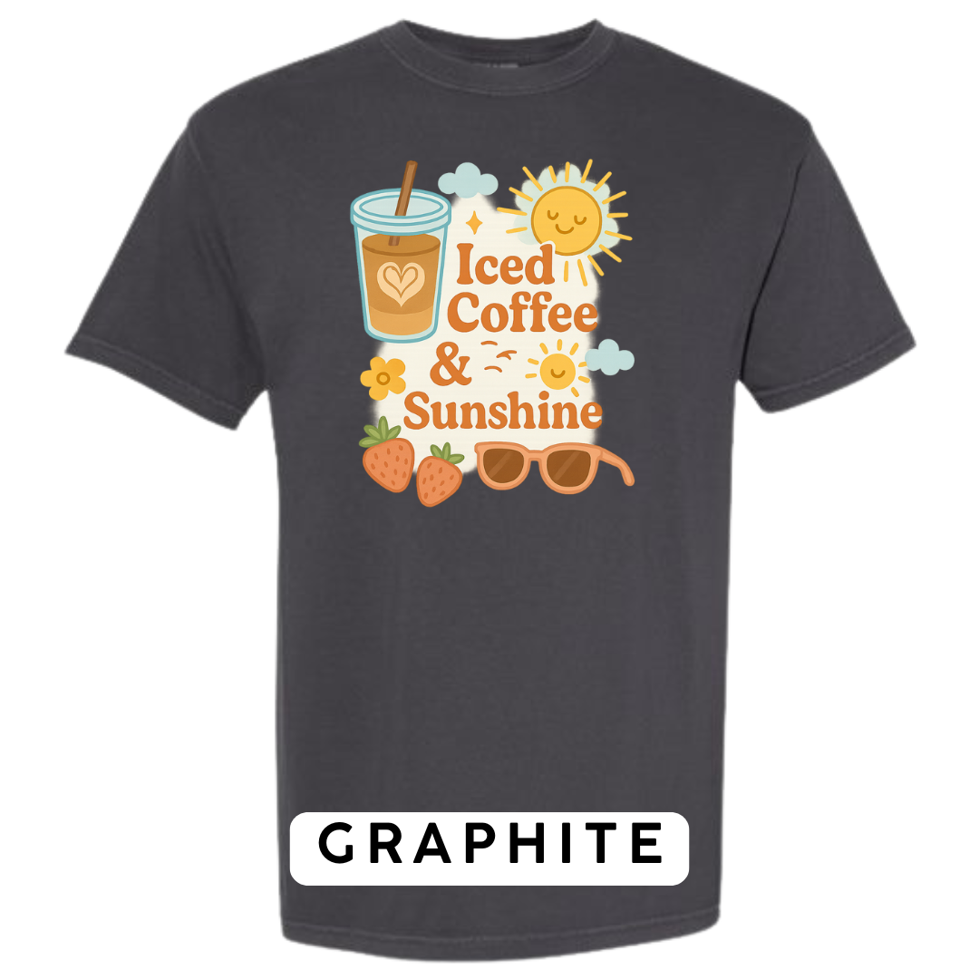Iced Coffee & Sunshine Graphic T-Shirt