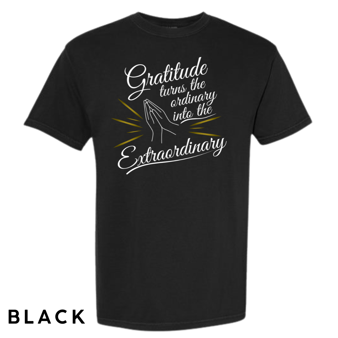 Gratitude Turns the Ordinary to Extraordinary Graphic T-Shirt