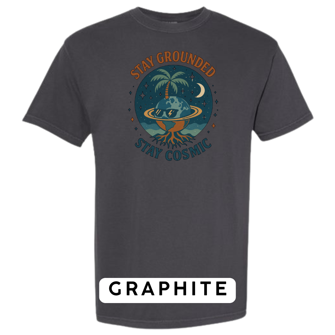 Stay Grounded Stay Cosmic Graphic T-Shirt