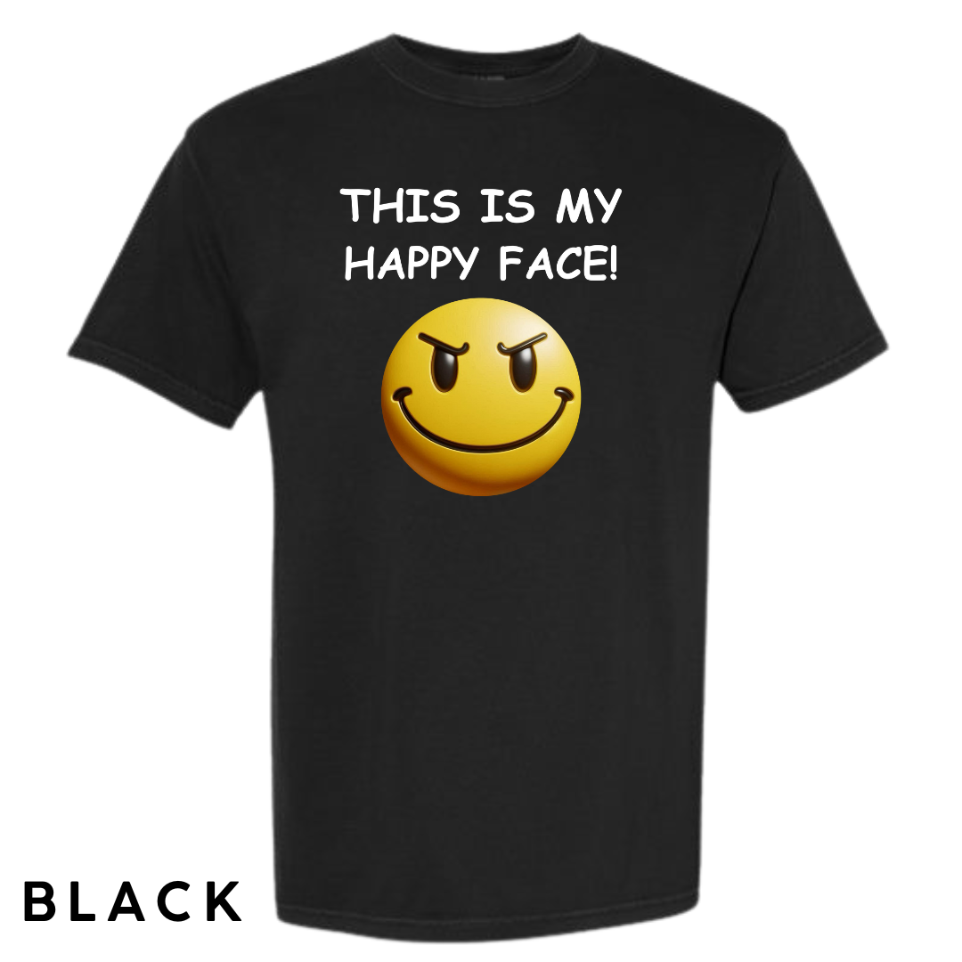 This Is My Happy Face Graphic T-Shirt