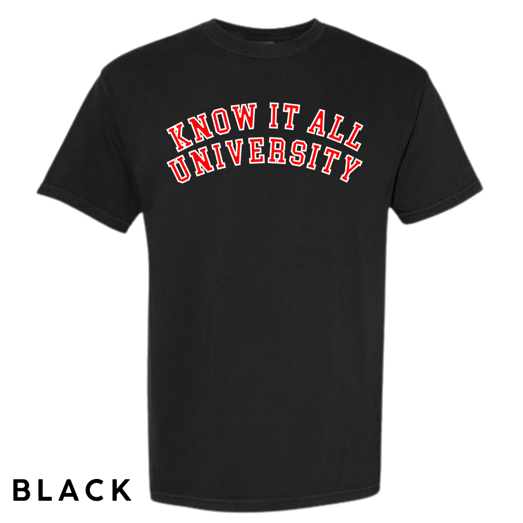 Know It All University Graphic T-Shirt