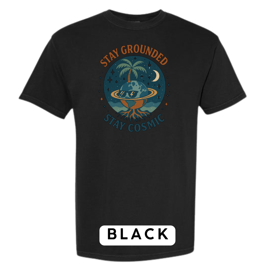 Stay Grounded Stay Cosmic Graphic T-Shirt