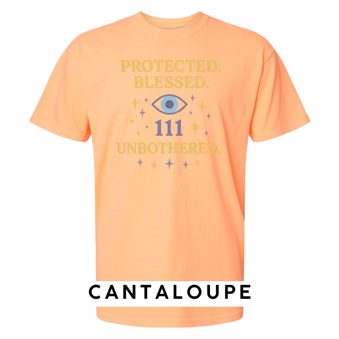 Protected. Blessed. 111. Unbothered. Graphic T-Shirt