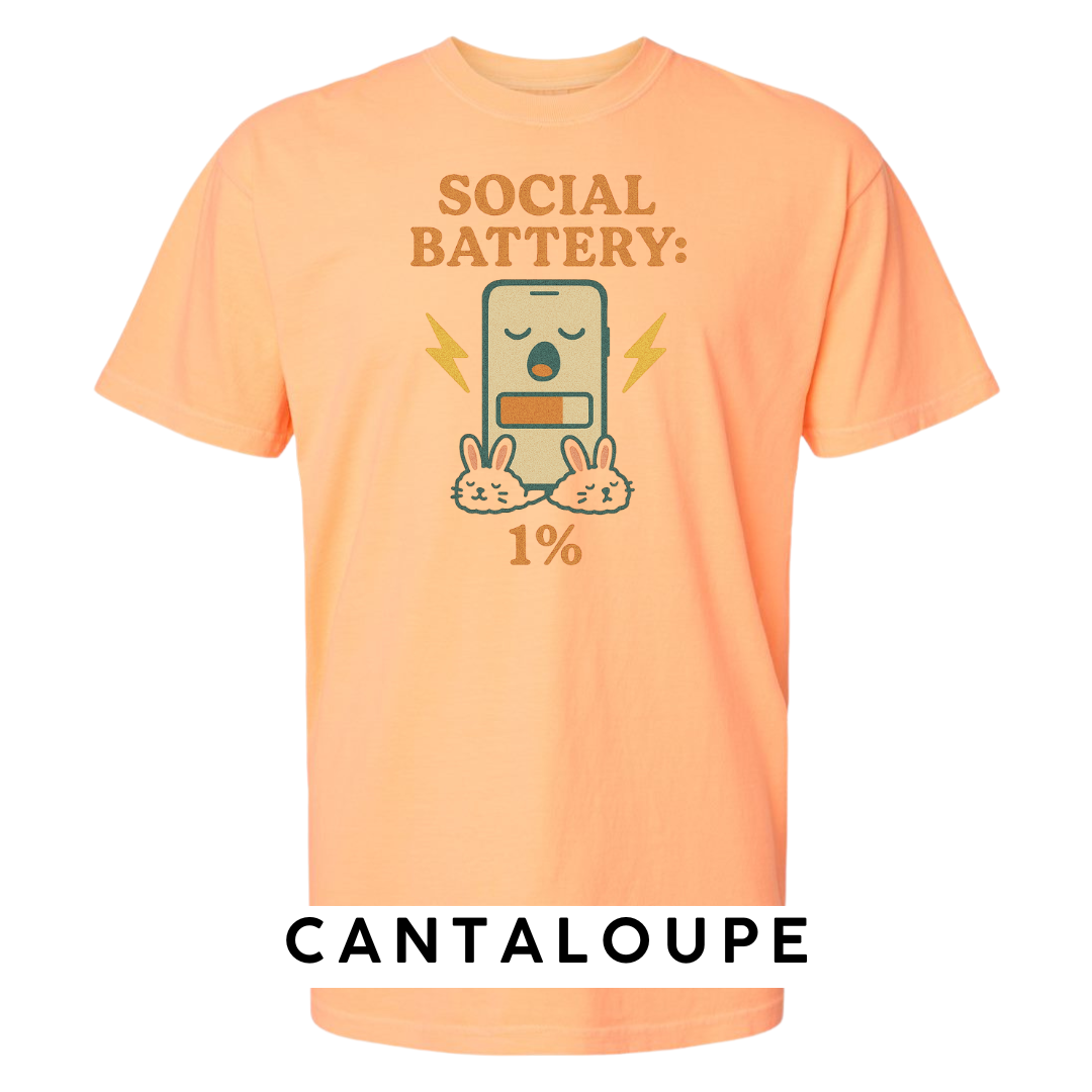 Social Battery: 1% Graphic T-Shirt