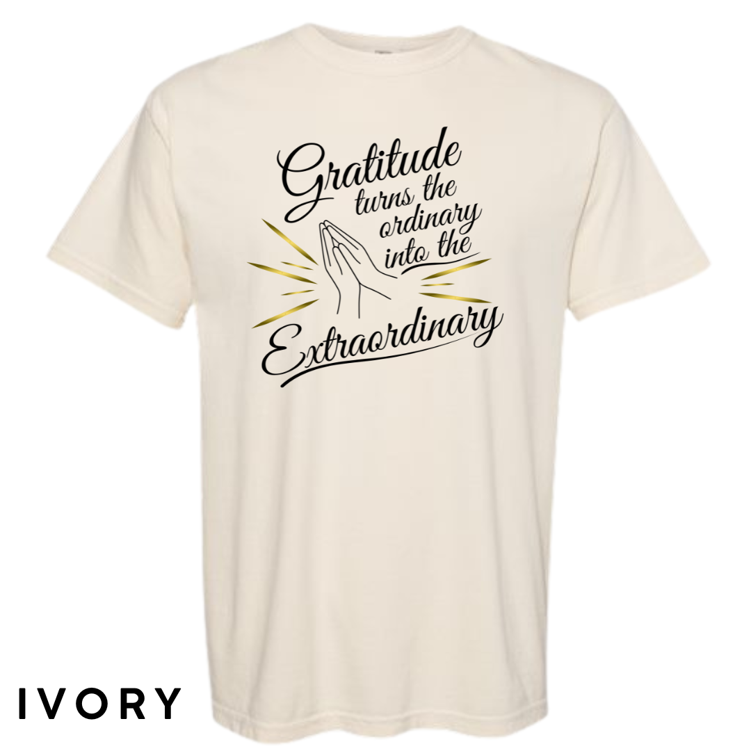 Gratitude Turns the Ordinary to Extraordinary Graphic T-Shirt