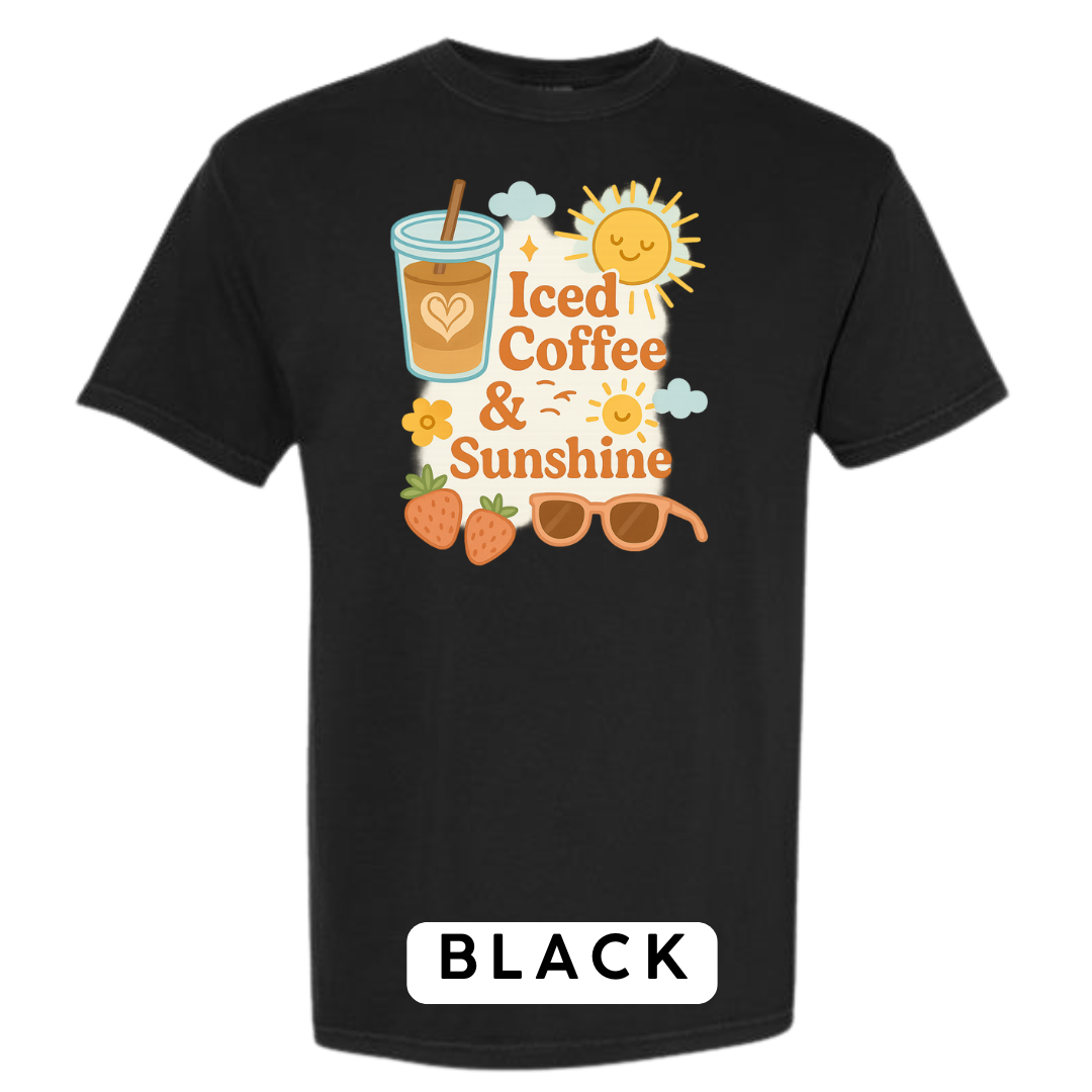 Iced Coffee & Sunshine Graphic T-Shirt