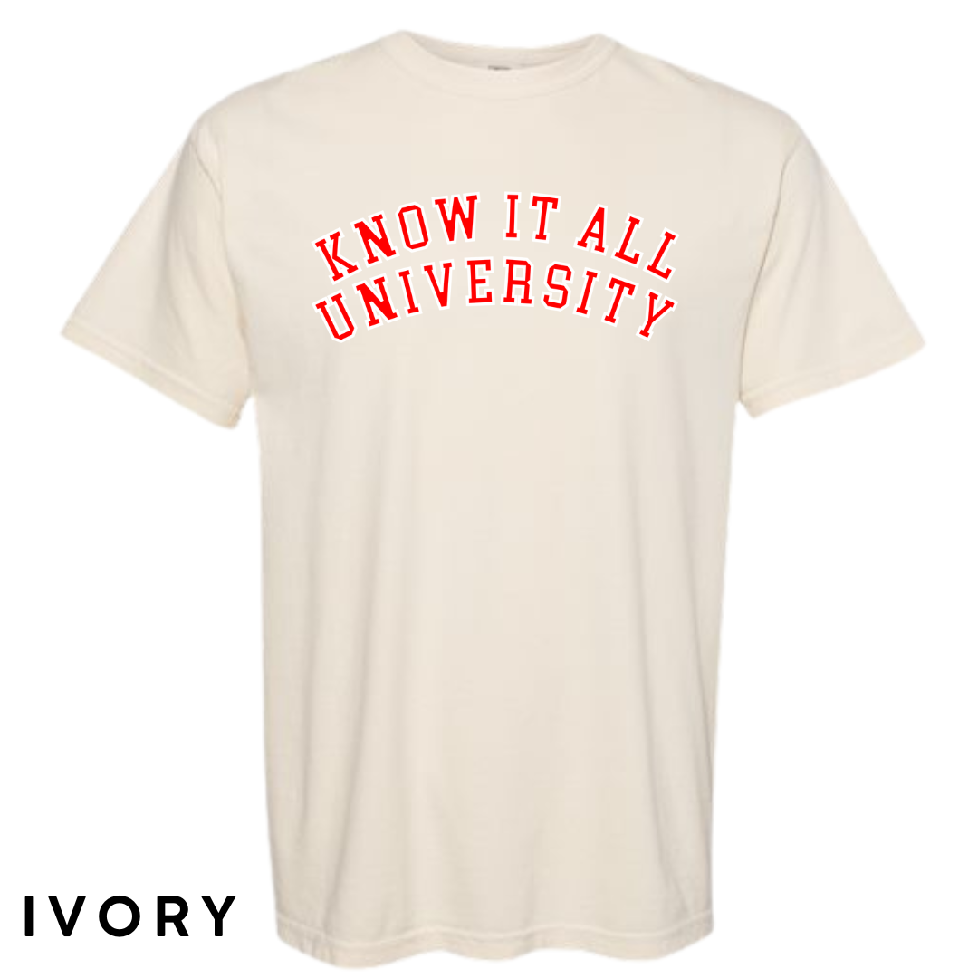 Know It All University Graphic T-Shirt