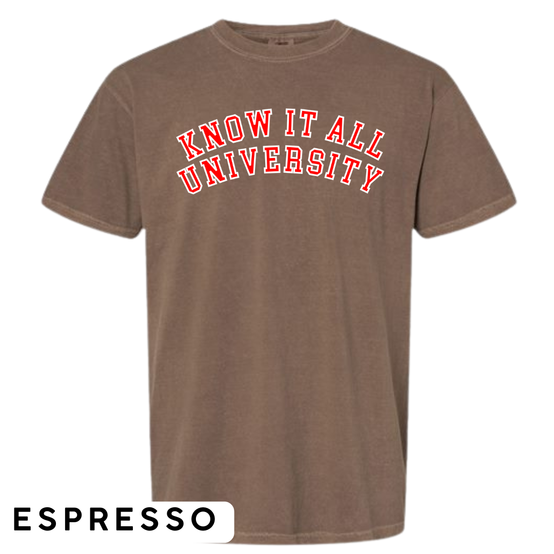 Know It All University Graphic T-Shirt