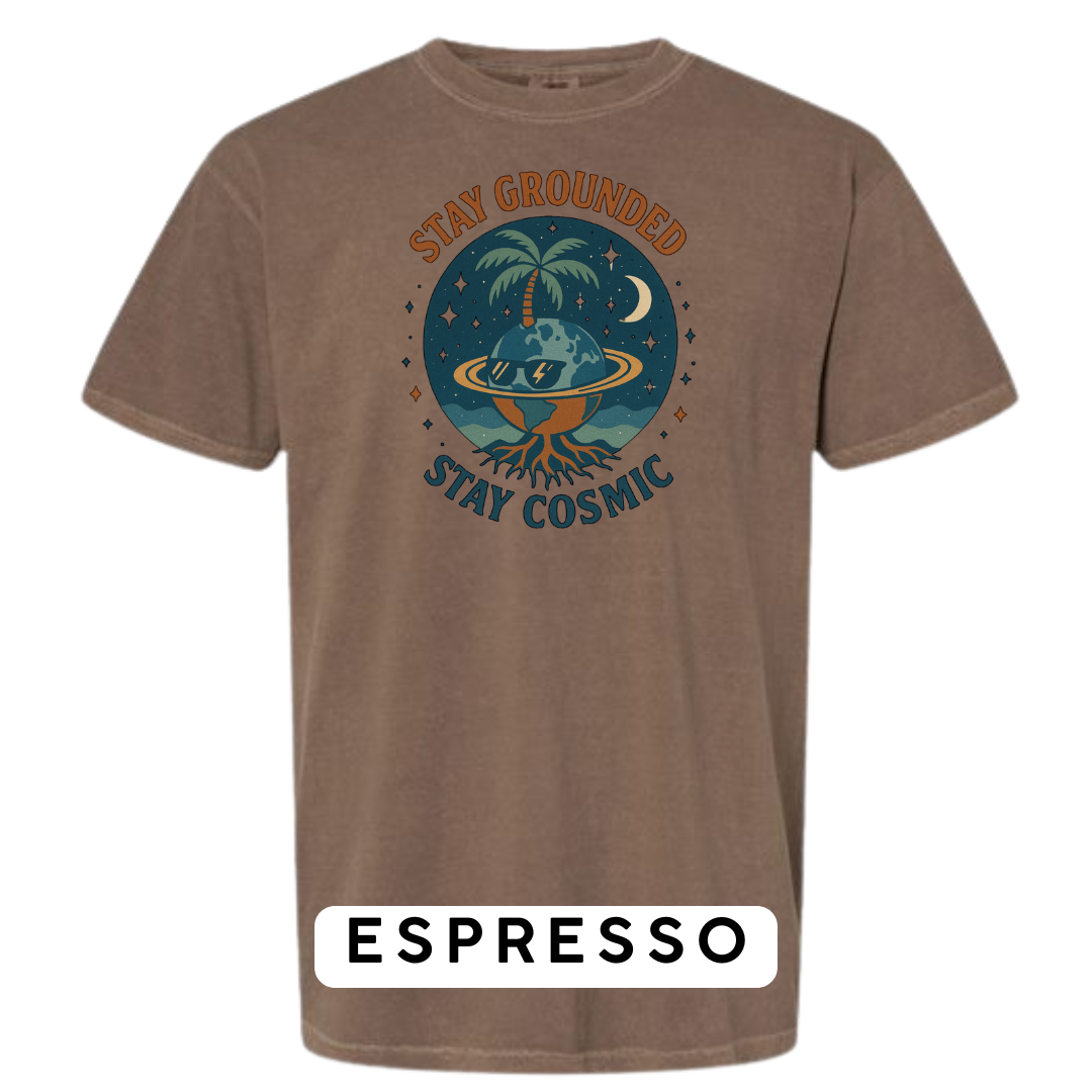 Stay Grounded Stay Cosmic Graphic T-Shirt