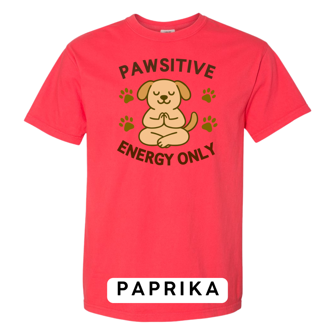 Pawsitive Energy Only Graphic T-Shirt