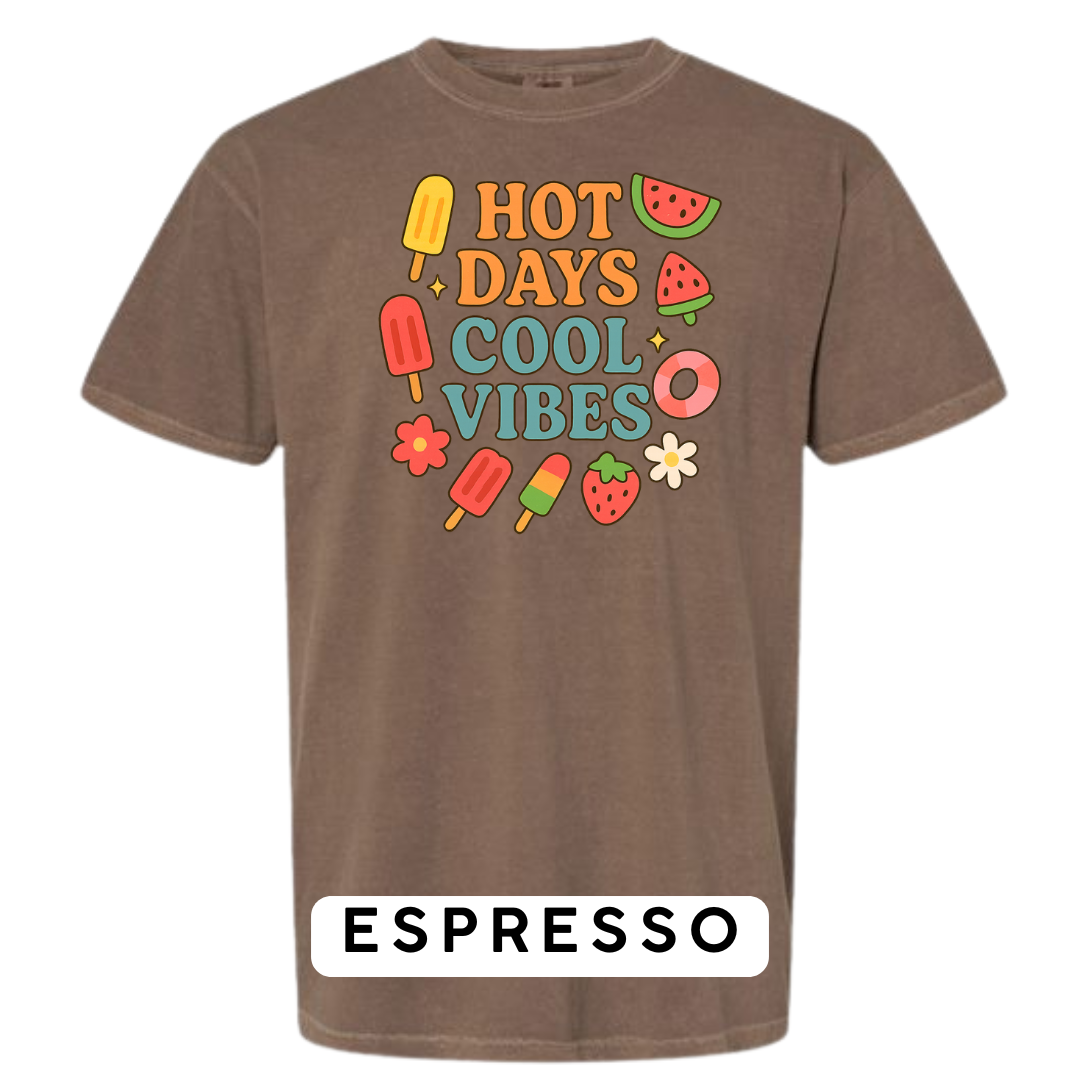 Hot Days Cool Vibes Graphic T-Shirt