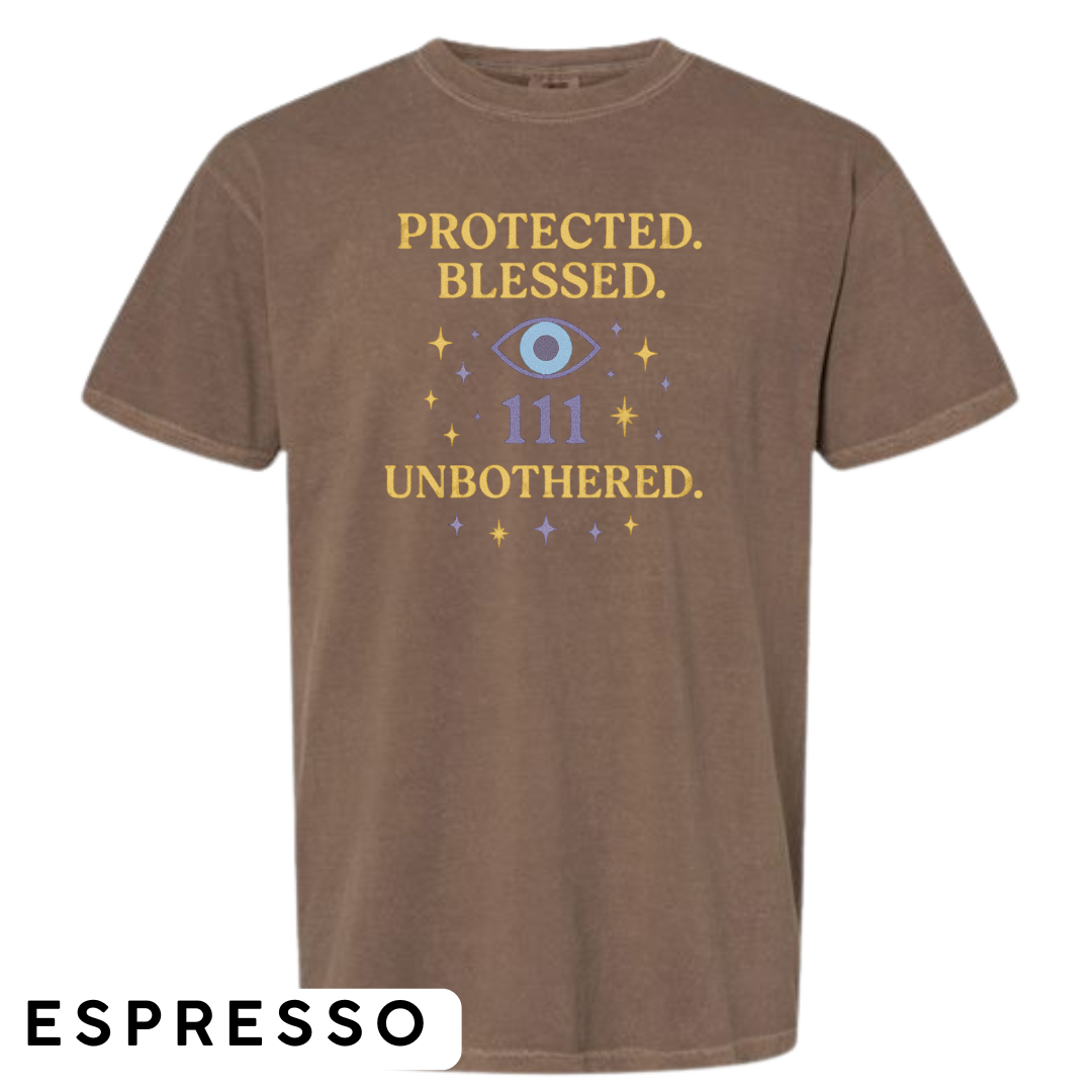Protected. Blessed. 111. Unbothered. Graphic T-Shirt