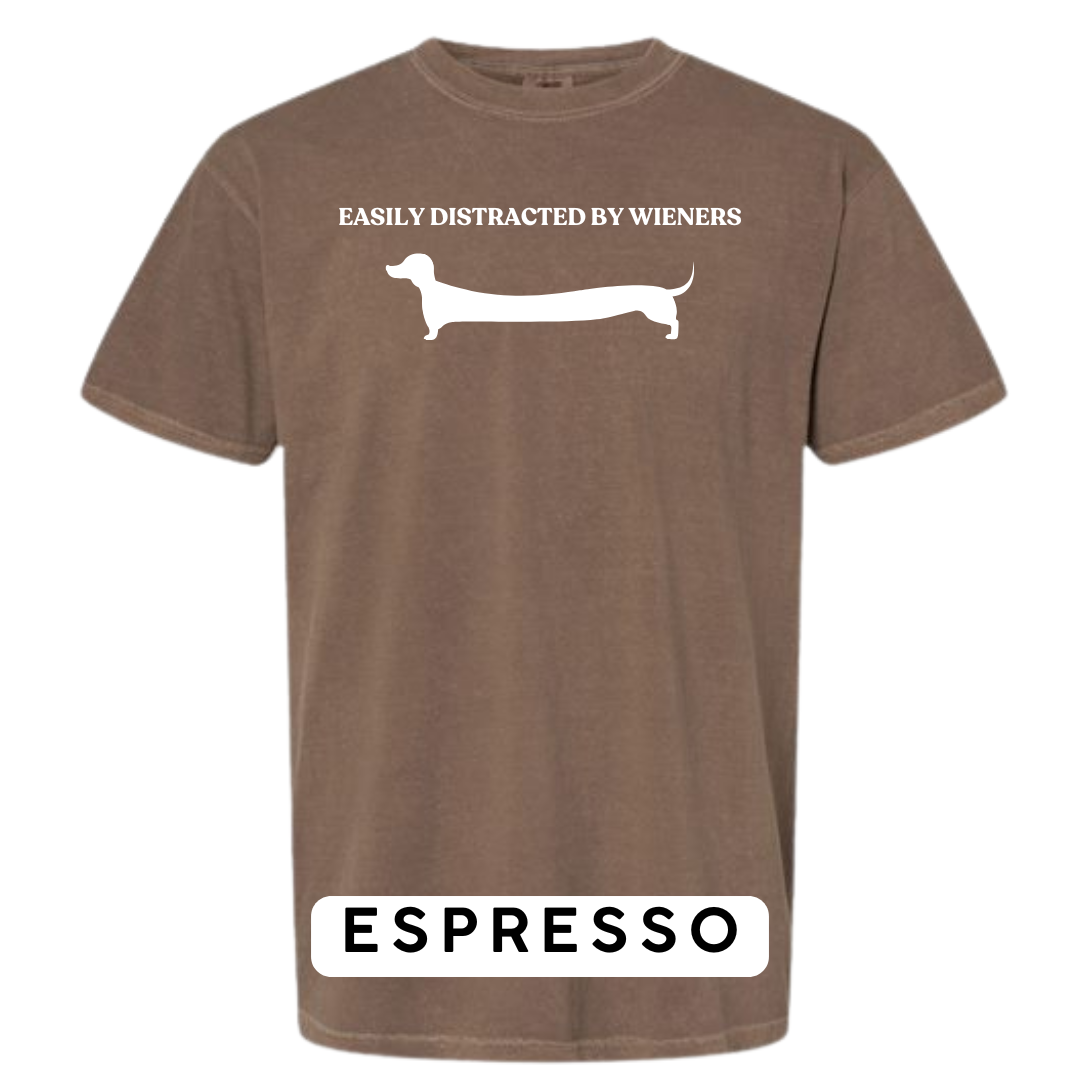 Easily Distracted by Wieners Graphic T-Shirt