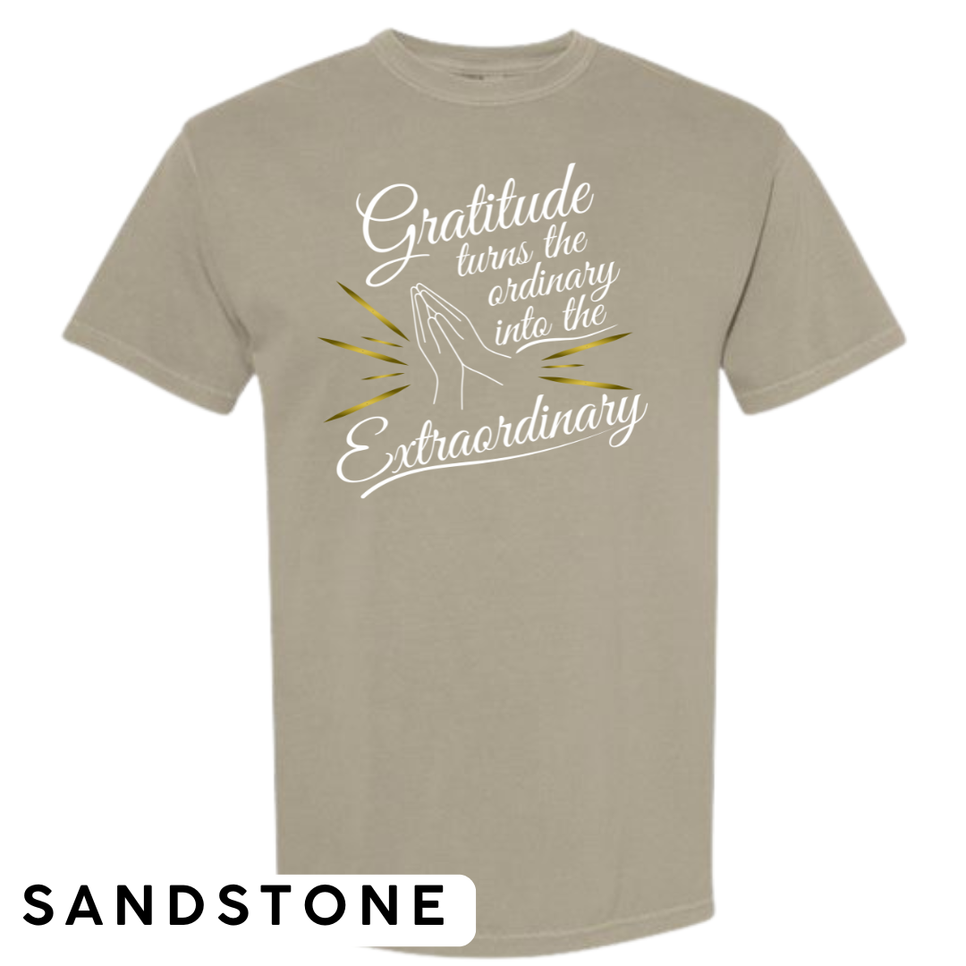 Gratitude Turns the Ordinary to Extraordinary Graphic T-Shirt