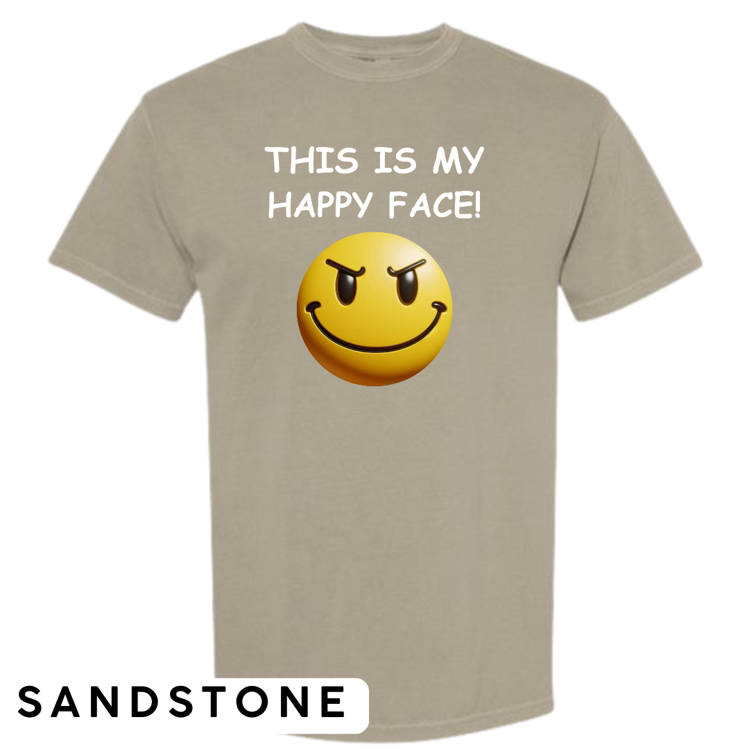 This Is My Happy Face Graphic T-Shirt