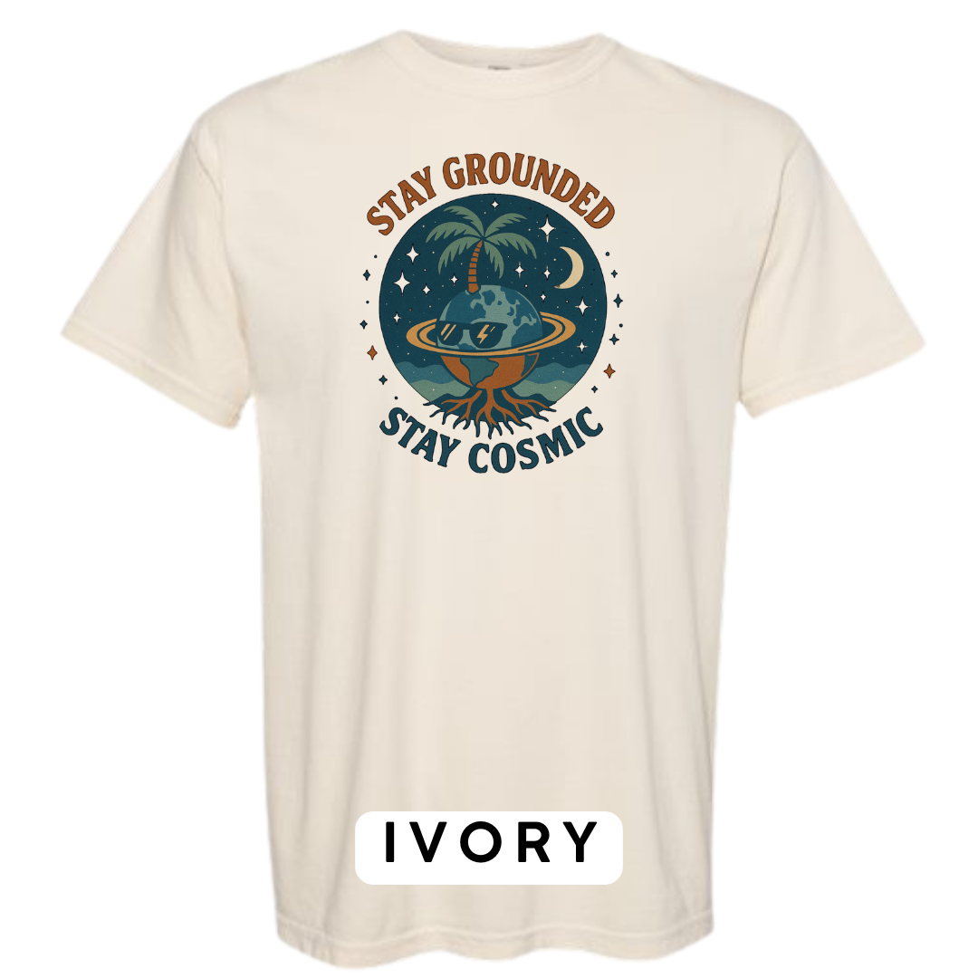 Stay Grounded Stay Cosmic Graphic T-Shirt