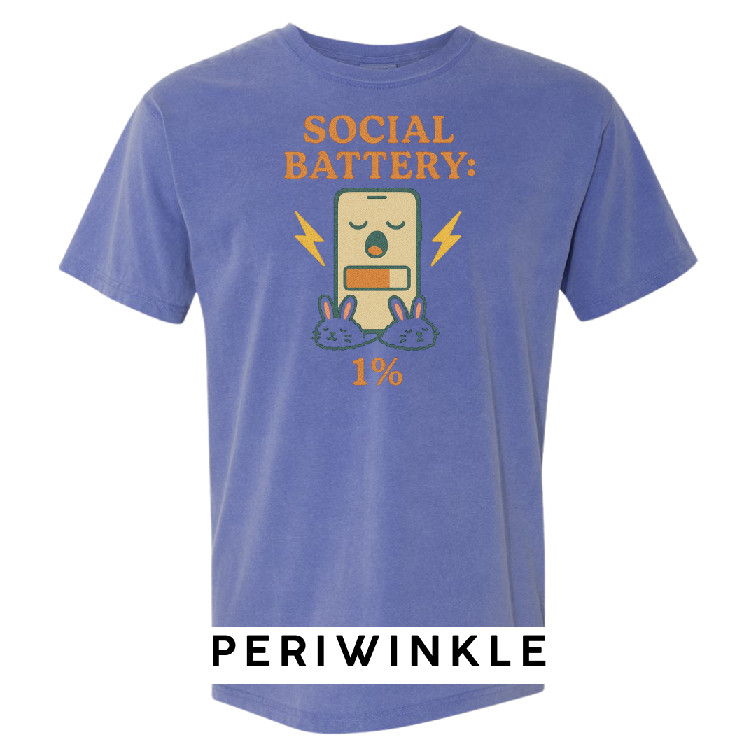 Social Battery: 1% Graphic T-Shirt