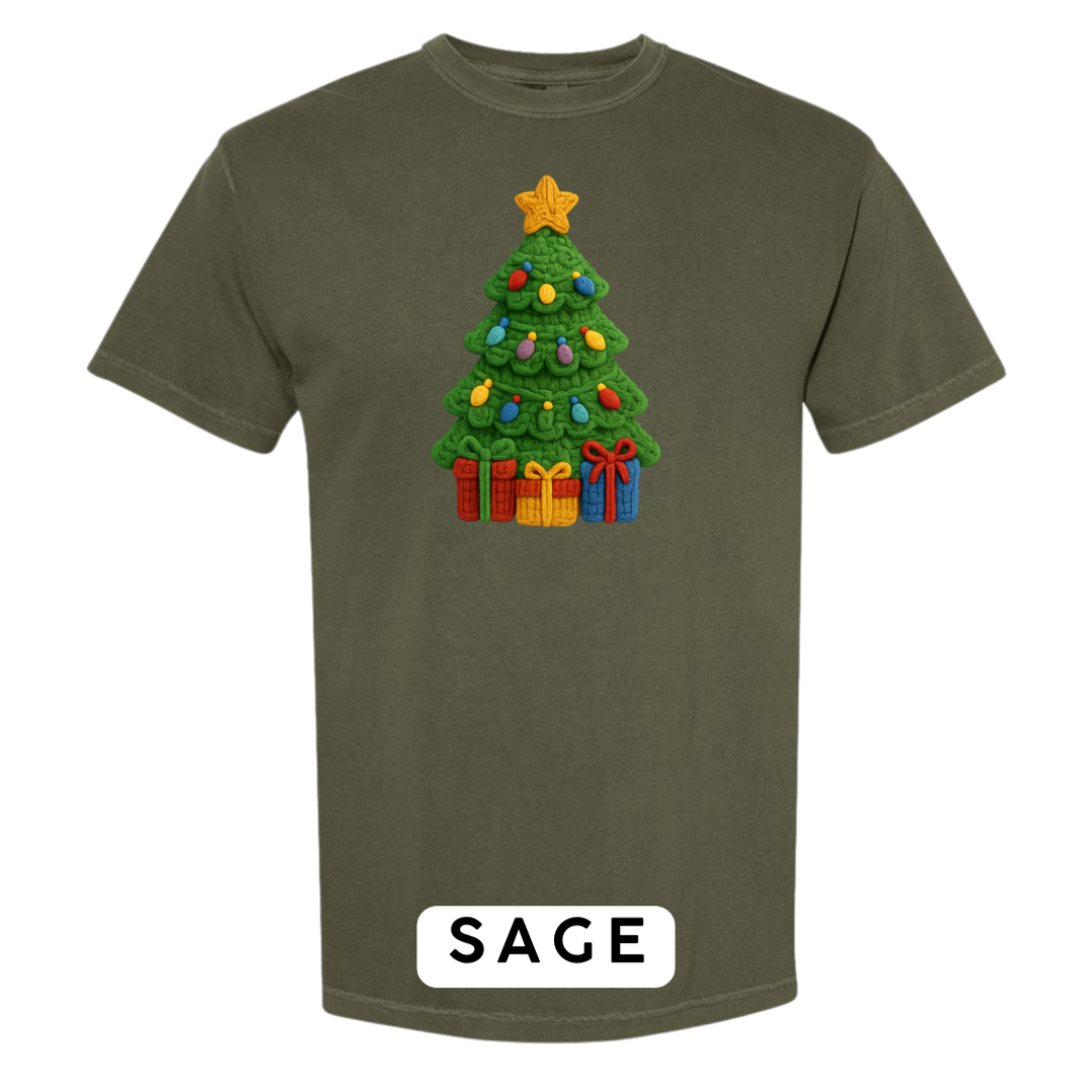 Christmas Tree with Presents (Crochet)