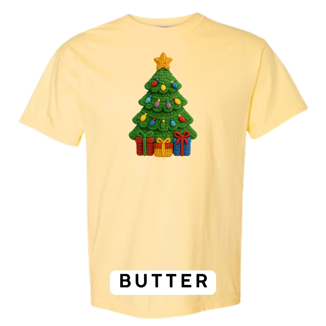 Christmas Tree with Presents (Crochet)