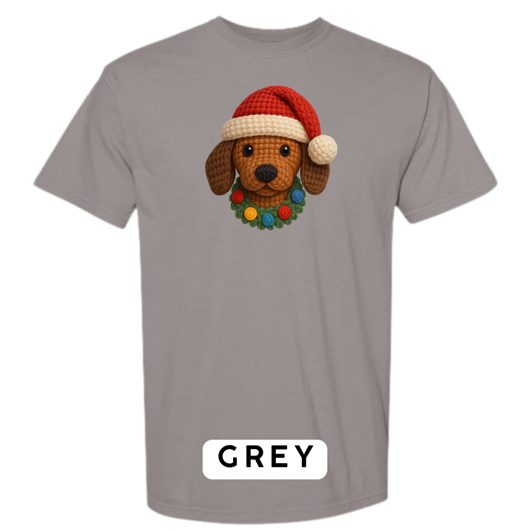 Dachshund with Wreath (Crochet)