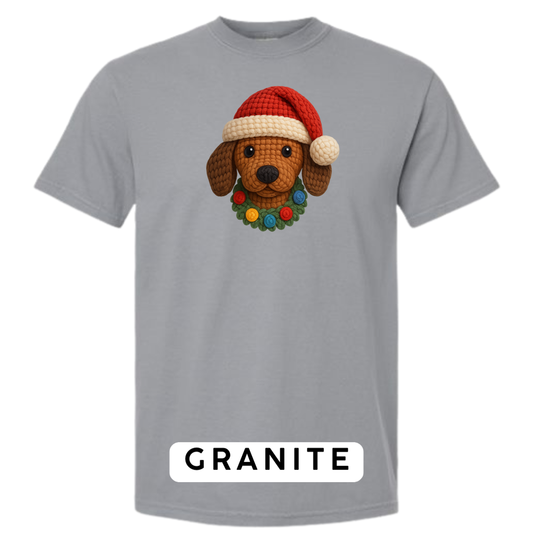 Dachshund with Wreath (Crochet)