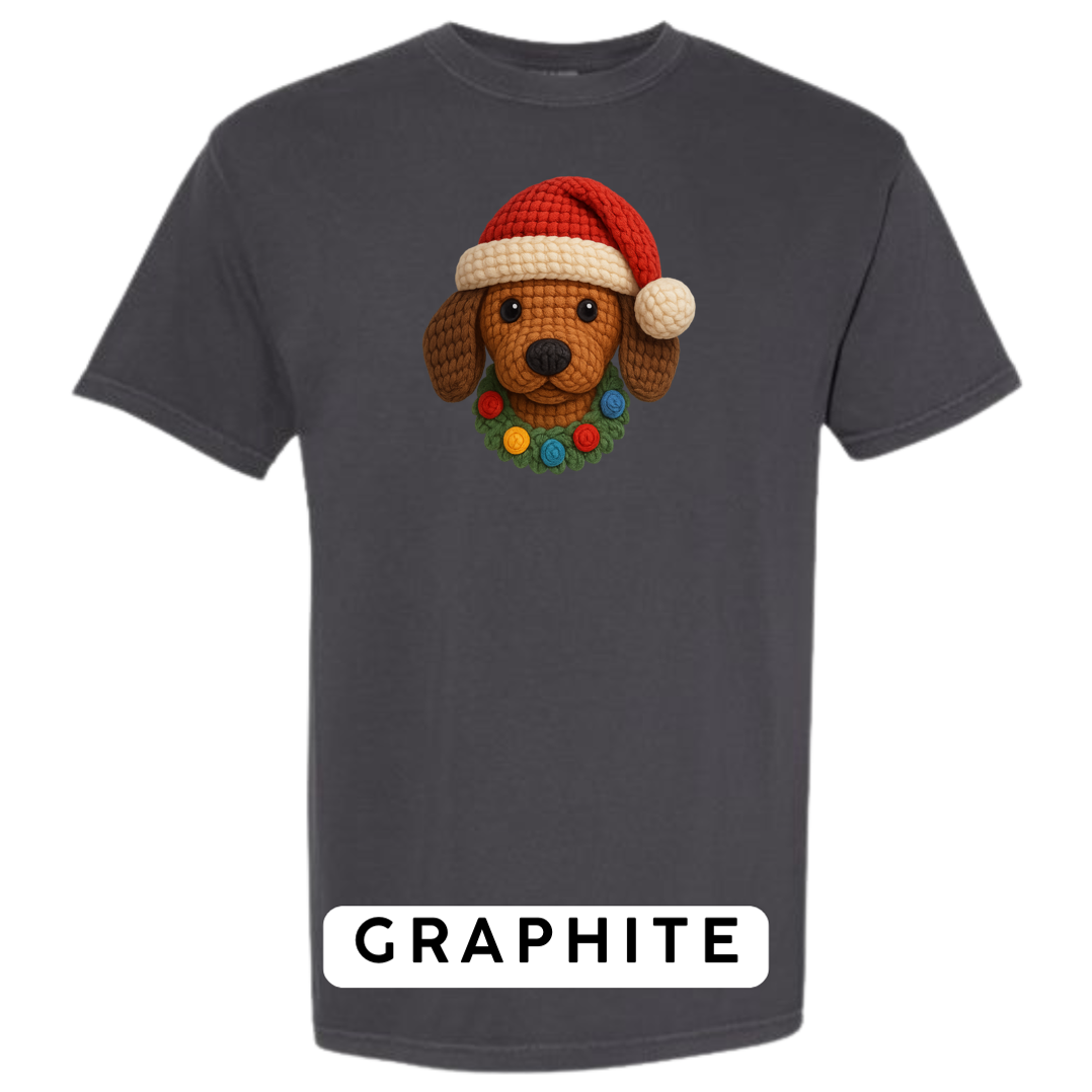 Dachshund with Wreath (Crochet)