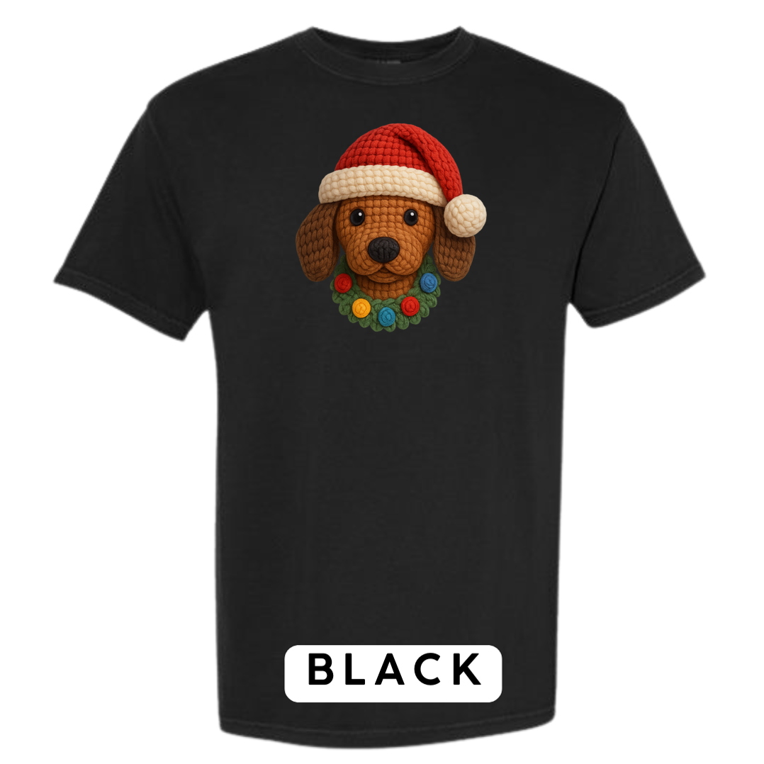 Dachshund with Wreath (Crochet)