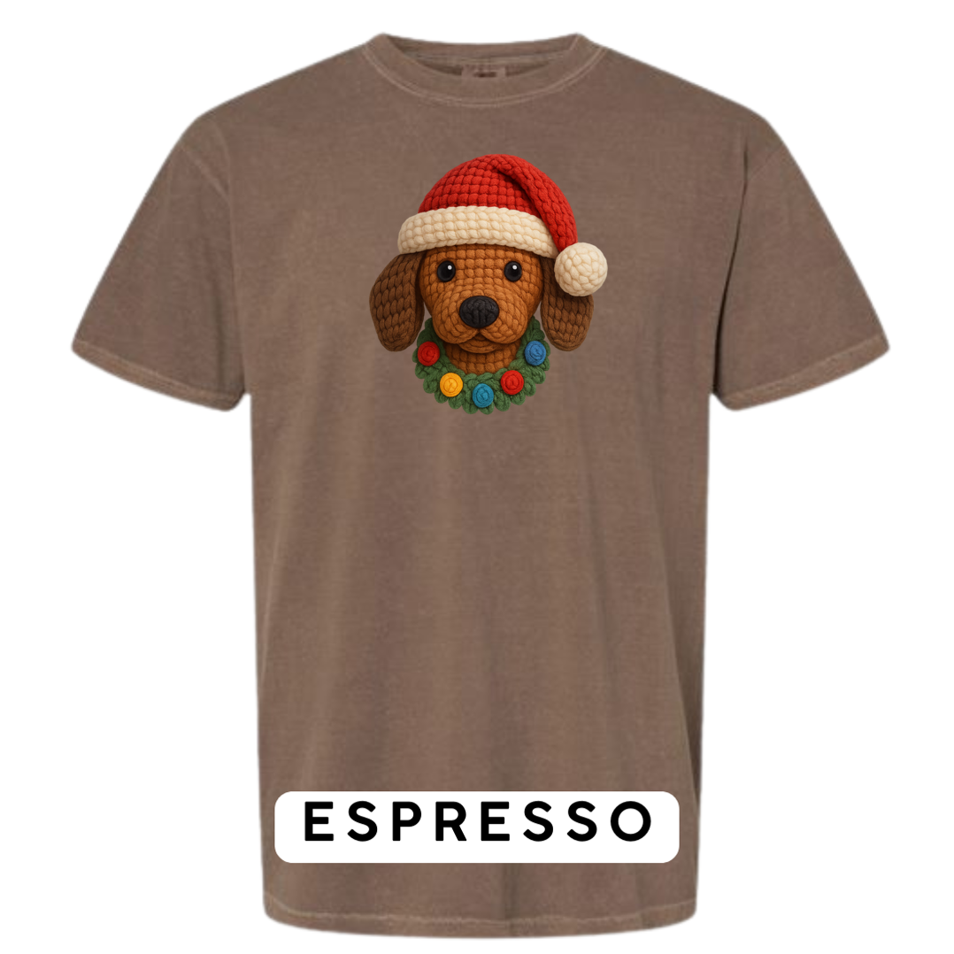 Dachshund with Wreath (Crochet)